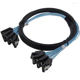 Computerkabels SAS -kabel SATA Hoge snelheid 6GBPS 4 Poorten/Setkwaliteit voor server 0,5 meter