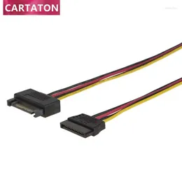 Cables de computadora que vende suministro de fábrica de fábrica 30 cm SATA 15 pin Cable de alimentación masculino a mujer