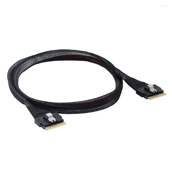 Cables de computadora SFF-8654 a 8654-SFF PCI-E Ultraport Slimline SAS 4.0 8i 74pin Cable de conexión de servicio