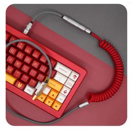 Câbles informatiques spot geekcable manuel personnalisé mécanique clavier du clavier du clavier de données gmk thème sp keycap ligne rouge gris