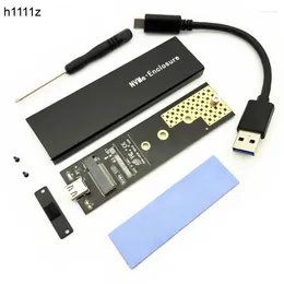 Câbles d'ordinateur boîtier SSD 10Gbps NVMe NGFF M2 pour disque dur externe PCI-E SATA vers USB m-key b-key M.2 RTL9210B