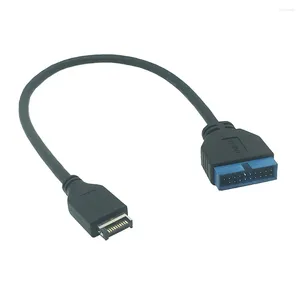 Computerkabels Type C-kabel USB 3.1 Type-E voorpaneel Socket 3.0 19 pin tot 20pin header extensie voor PC-connector van het moederbord PC