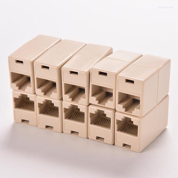 Câbles d'ordinateur universel RJ45 Cat5 8P8C connecteur de prise coupleur pour extension haut débit Ethernet réseau LAN câble menuisier prolongateur prise