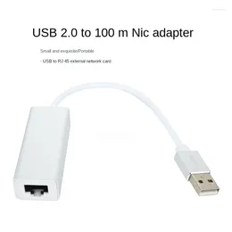 Câbles d'ordinateur USB 2.0 vers RJ45 LAN Ethernet, adaptateur réseau pour Apple Mac MacBook Air, ordinateur portable