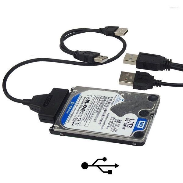 Câbles d'ordinateur USB 2.0 vers SATA 22 broches 7 15 câble adaptateur pour disque dur 2,5 pouces HD