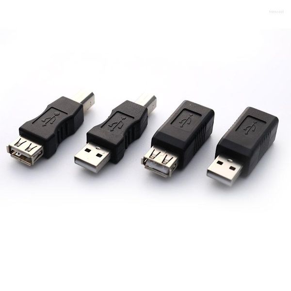 Cables de computadora USB 2.0 Tipo A Hembra A B Macho Impresora Escáner Adaptador Convertidor Conector