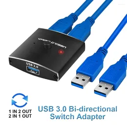 Computer Kabels USB 3.0 Schakelaar Selector KVM 5Gbps 2 In 1 Uit Twee-weg Deler Voor Printer Toetsenbord muis Delen