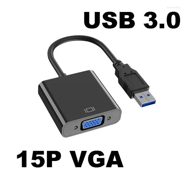 Câbles d'ordinateur Adaptateur USB 3.0 vers VGA Carte vidéo externe Convertisseur multi-affichage pour PC de bureau portable Moniteur Projecteur HDTV