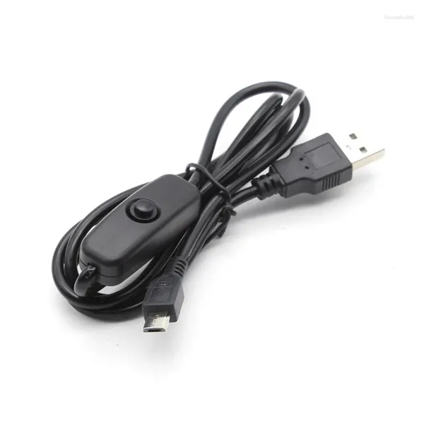 Câbles d'ordinateur USB vers DC, 5V, 2,5 a, Micro chargeur, alimentation AC pour Raspberry Pi 4 4B 3A, Type C avec interrupteur