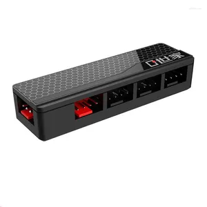 Computerkabels uthai OP-4 één punt 4pin PWM-ventilator vierrichtingshub 12V 4Pin/3PIN Case Temperatuurregeling Multi-port