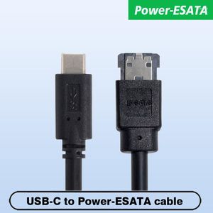 Câbles d'ordinateur avec alimentation Type-C vers ESATA Convertisseur USB-C 3.0 USB IDE Sata Sortie latérale 5v