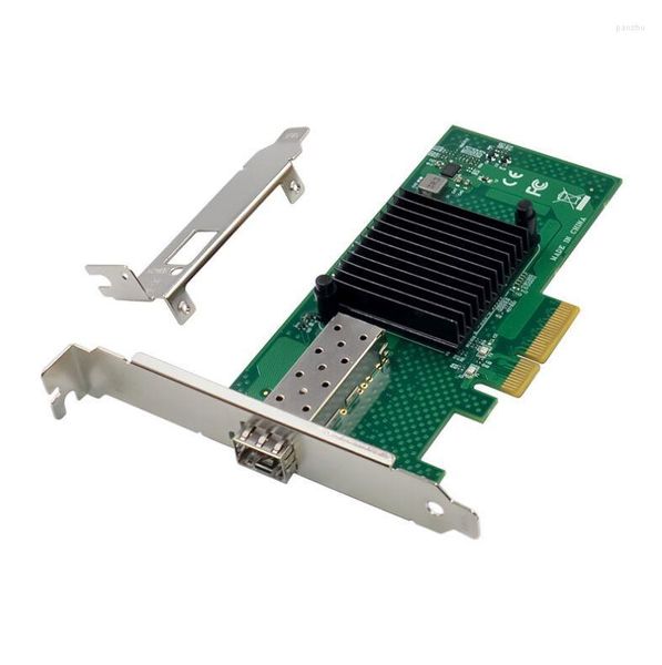 Câbles d'ordinateur X520-SR1 10G SFP serveur carte réseau à fibres optiques 82599EN puce PCIE X4 Port optique unique