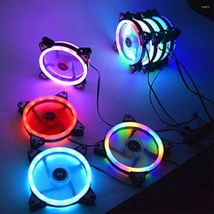 Ventilateur de boîtier d'ordinateur refroidisseur de refroidissement réglable RGB Led 12V ventilateur muet ventilateurs PWM ajuster la vitesse pour