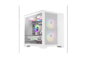 Boîtiers d'ordinateur Boîtier de jeu Atx Support de ligne arrière de bureau Mainframe M-Atx / Itx Carte mère pour boîtier de joueur PC - Livraison directe noire Dhwyb