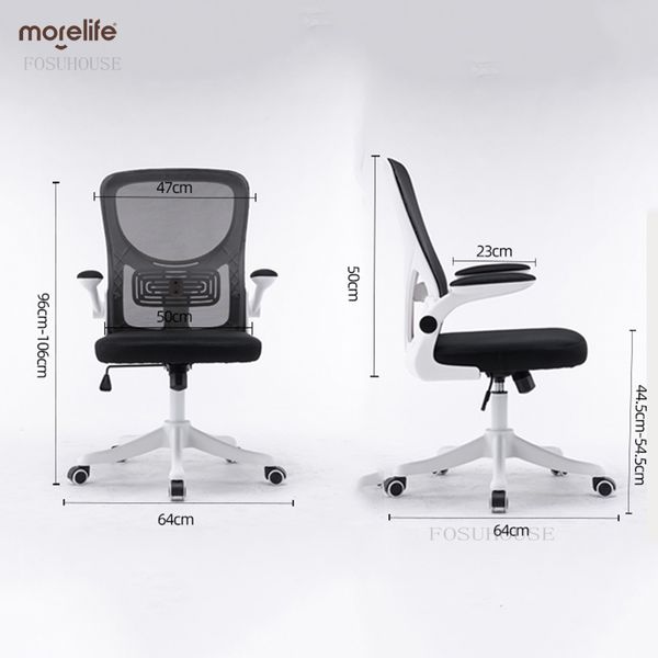 Silla de computadora Oficina Perfecto Silla Levantada de la oficina Altura ajustable Reclinando su fatiga Modern Office Bureau Chair