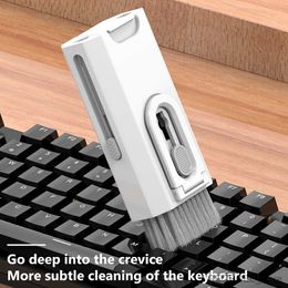 Computerreinigers 8-in-1 Computer Keyboard Cleaner Brush Kit Reinigingsgereedschap Keycap Bluetooth-oortelefoonreinigingspen voor headset R230828