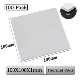 Computerkoelingen 100 pc's/lot GDSTime 100mmx100mmx1mm 10 cm 0,1 cm dikte witte thermisch geleidende siliconen cpu koellopend kussen