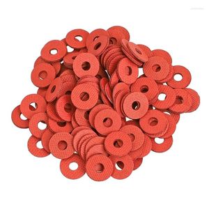 Computerkoeling 100 stuks rode platte ring isolerende vezel schroefringen staalpapier afdichtring