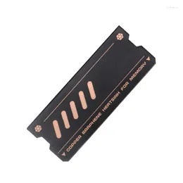 Refroidissements d'ordinateur 2 / 4PCS Plaqué graphène Notebook Gaming Mémoire d'ordinateur portable Dissipateur de refroidissement Gilet de refroidissement Radiateur .2 NVME SSD Refroidisseur Dissipateur de chaleur