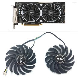 Computer Koelingen 2PCS 85MM PLD09210B12HH 4Pin Koeler Fan Voor MSI ARMOR RX470 RX 480 RX570 RX580 8G OC Grafische Videokaart Cooling Fans