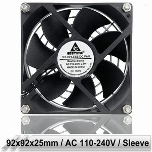 Computerkoelingen 2 stks Gdstime 9cm 90 mm 92x92x25mm 9225 AC 110V 120V 220V 240V 92 mm ec koelventilator