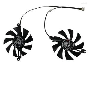 Computer Coolings 2pcs/Set 85MM GPU Cooler For PARA ALSEYE RX580 Colorful P106 GTX1060 950 960 VGA Graphics Card Can Replace FL8015 12VB