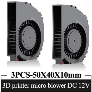 Computerkoelingen 3 pc's GDSTime 3D -printer Micro -blazer 12V 50x40x10mm DC Borstelloze koelventilator 50 mm x 40 mm 10 mm uitlaatkoeler 5 cm