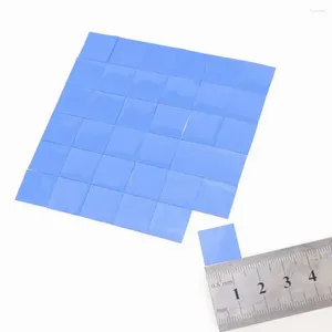 Refroidissements d'ordinateur 36 pcs 15 1 mm 1,0 mm d'épaisseur Mini tampon thermique GPU dissipateur thermique de refroidissement coussinets de silicone conducteurs 15 mm x bleu de haute qualité