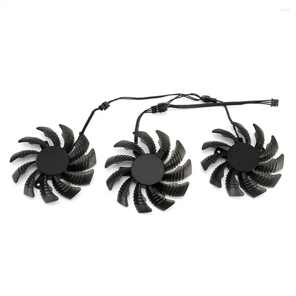 Refrigeraciones de computadora 3PCS 75MM PLD08010S12H 3PIN GTX970 GPU FAN para Gigabyte GV-N970WF3OC-4GD Refrigeración de tarjeta de video gráfica