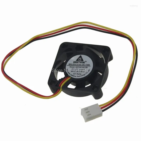 Enfriamiento de computadora 50 piezas lote gdstime dc 12v 3pin 40 mm 40 10 mm 4010 ventilador de refrigerador sin escobillas