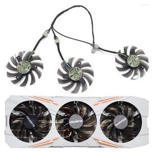 Enfriadores de computadora 75MM T128010SU reemplazo del ventilador de refrigeración para Gigabyte GeForce GTX 670 680 980 1080 Ti 1060 1070 enfriador de tarjeta de vídeo