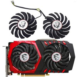 Refroidissements d'ordinateur 85mm PLD09210S12HH 4Pin Refroidisseur Ventilateur Remplacement Pour MSI GTX 1050Ti 950 2GD5T OC Carte Graphique Ventilateurs De Refroidissement