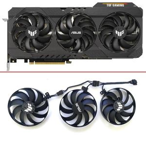 Computer Coolings Cooling Fans 3PCS 90MM 7PIN CF9010U12D Voor ASUS TUF RTX 3060 Ti 3070 3080 3090 OC GAMING Grafische Kaart