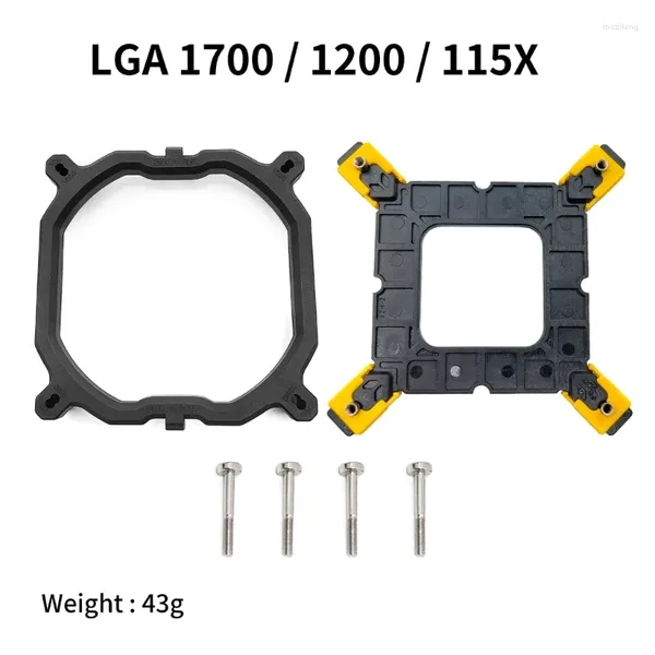 Support de ventilateur de refroidissement de processeur pour ordinateur, support de dissipateur thermique pour LGA 1150 1151 1155 1156 1366 1700, Kit de montage de base de plaque arrière générale