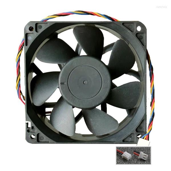 Refroidissement d'ordinateur DC ventilateur sans balais QFR1212GHE 12CM refroidissement 120mm DC12V 2.7A refroidisseur 120x120x38mm 4P 2P 3P roulement à billes 6000r puissant