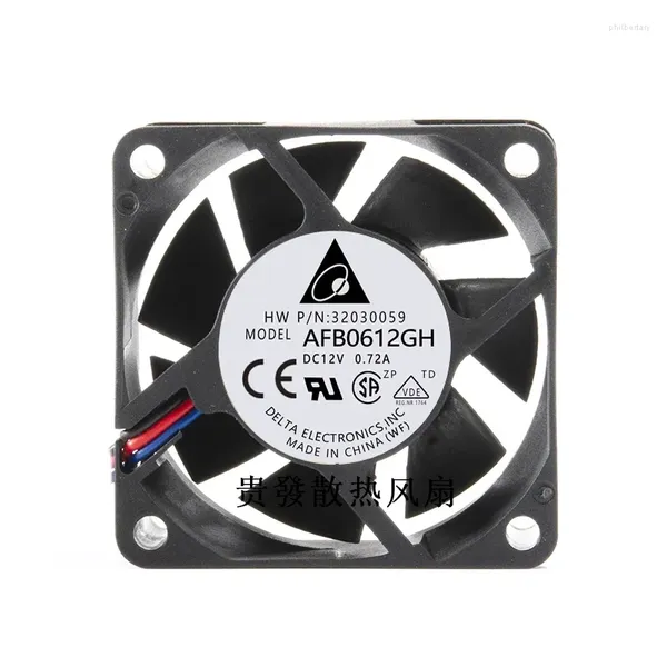 Enfriamiento de la computadora para AFB0612GH 6025 DC12V 0.72A 6cm 60 25 mm 4 hilos PWM Temperatura controlada Ventilador de volumen de aire súper grande