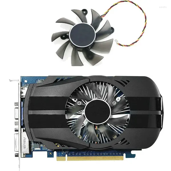 Refroidissement par ordinateur pour ASUS GT740 HD6570 HD6670 HD6750 VIDEO Graphics Carte de refroidissement Fan R128015BH