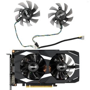 Refroidissements d'ordinateur GTX1650 GTX1660 Ti ventilateur de refroidissement GPU pour ASUS Dual GTX 1650 1660Ti carte graphique avec étui 75mm FD8015U12S