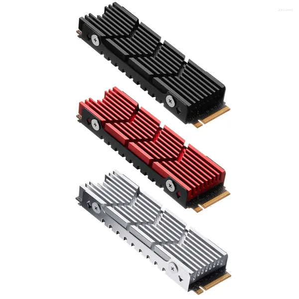 Refroidissements informatiques M.2 NVMe SSD Heatsink avec coussin thermique Refroidisseur de chaleur M2 2280 Radiateur en aluminium pour disque dur à semi-conducteurs pour jeu PC / PS5