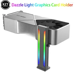 Support de carte graphique GPU magnétique pour ordinateur Support de support VGA Support de bureau Jack 5V 3PIN RGB ARGB Aura Sync Support vidéo