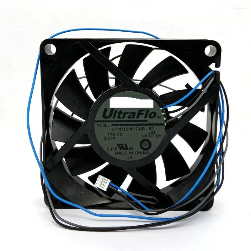 Coolings de computador originais U70R12MHCAB-52 70x70x15MM DC12V 0,21A 7cm para ventilador de resfriamento de projetor