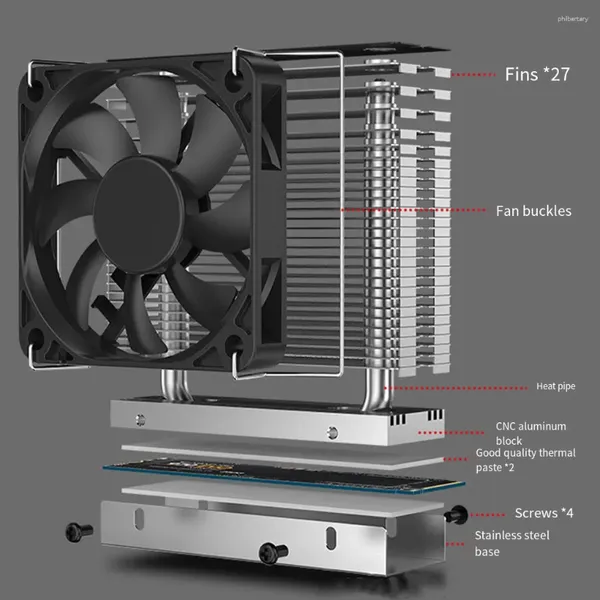 Refroidissements d'ordinateur Refroidissement par air à semi-conducteurs Dissipateur de disque dur Radiateur Coussin thermique