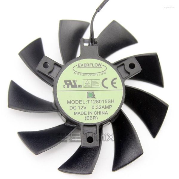 Refroidissements d'ordinateur T128015SH DC12V 0.32A pour ventilateur de refroidissement de carte vidéo graphique EVGA GTX650 GTX650TI