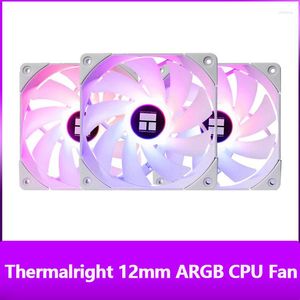 Computerkoelingen thermalright 12 mm adresseerbaar argb sync wit chassis ventilator stille desktop 120 cm case koeling cpu koeler