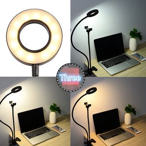 Computer Desk Lamp, Bureaublad, Mobiel Telefoon Rack, Self Timer Clip