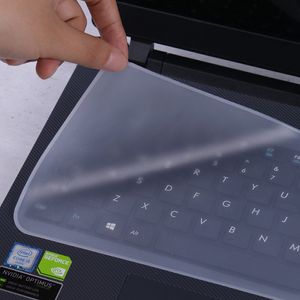 Cubierta de teclado de computadora portátil portátil portátil universal protector impermeable teclado de piel transparente silicona de película protectora 12 13 14 15 17 pulgadas