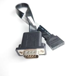 Carte mère d'ordinateur 15Pin femelle à 9p DB9 Rs232 câble série de Port Com pour Lenovo M70S M80s M90s M75s-1 M725s M720s