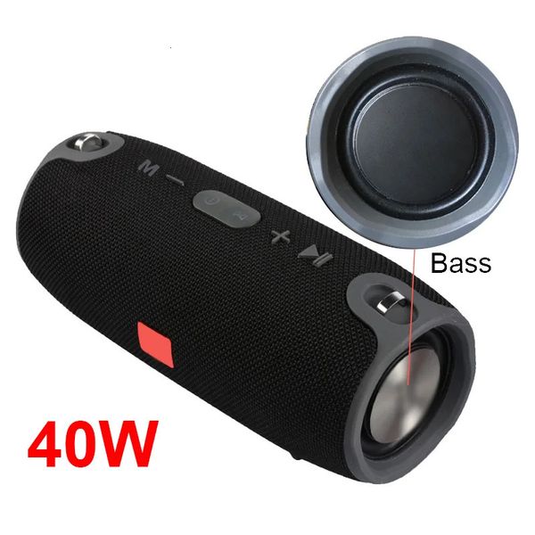 Computer Sers 40W Potente 3600mAh Portátil Bluetooth Ser Home Columna al aire libre TWS Super Subwoofer Impermeable Heavy Bass Sound Box 231204