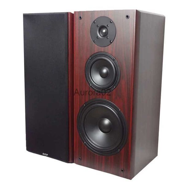 Haut-parleurs d'ordinateur Haut-parleur d'étagère de 8 pouces maison 80-130W Audio 8ohm haut-parleur Hifi à trois voies haute moyenne basse fréquence haut-parleur avant passif en bois YQ231103