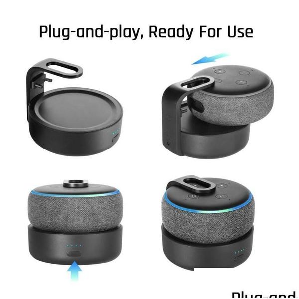 Altavoces de computadora Base de batería D3 para Amazon Alexa Echo Dot Altavoz de tercera generación 10000 Mah Carga 3 16 h Tiempo de reproducción 115015198 Drop Deliv Otcpy